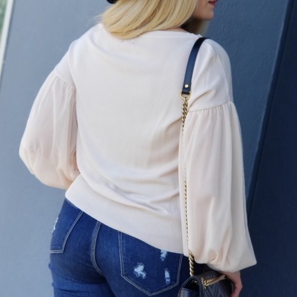 IT'S CALLED CHIC balloon sleeved Blouse - Picture 7 of 8